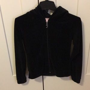 Black velvet juicy couture sweatshirt medium
